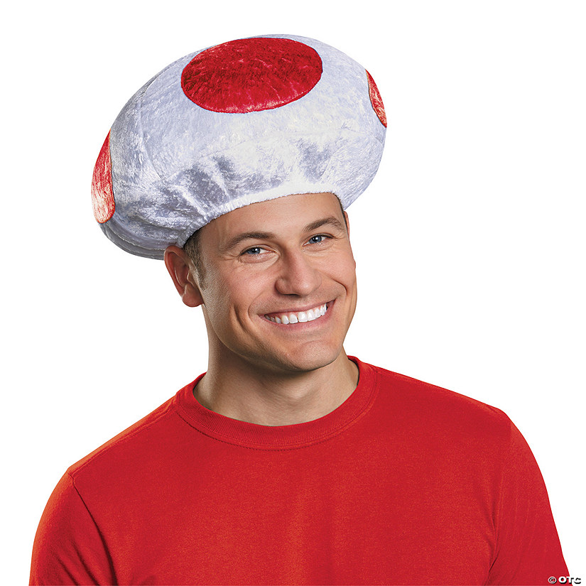 Adults Super Mario Bros.&#8482; Red Mushroom Hat Costume Accessory Image