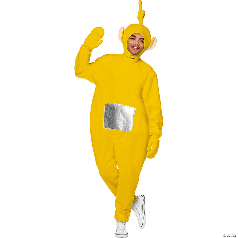 Adults Teletubbies&amp;#8482; Yellow Laa-Laa Polyester Jumpsuit Costume Image