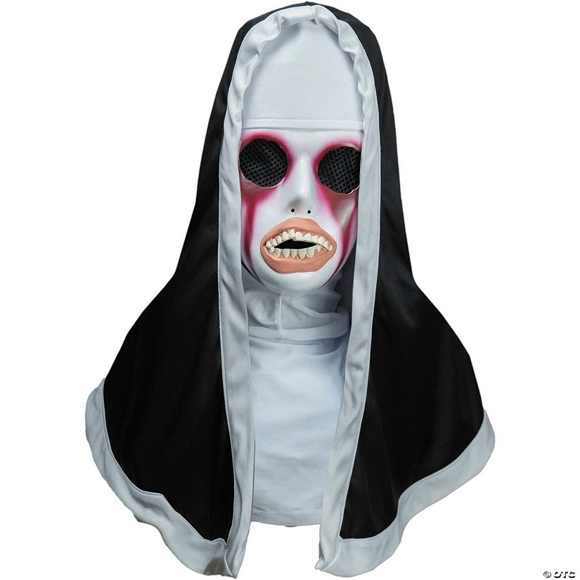 Adults The Purge&#8482; Nun Mask with Light-up Hood - One Size Image