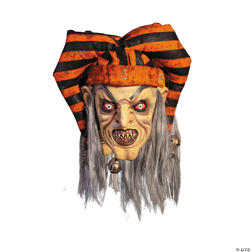 Adults The Terror of Hallows Eve&#8482; Evil Trickster Latex Mask - One Size Image