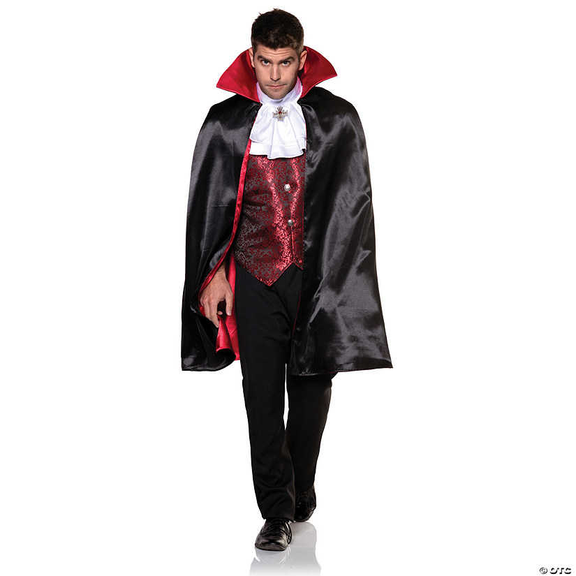 Adults Vampire Vest &amp; Cape Set Image