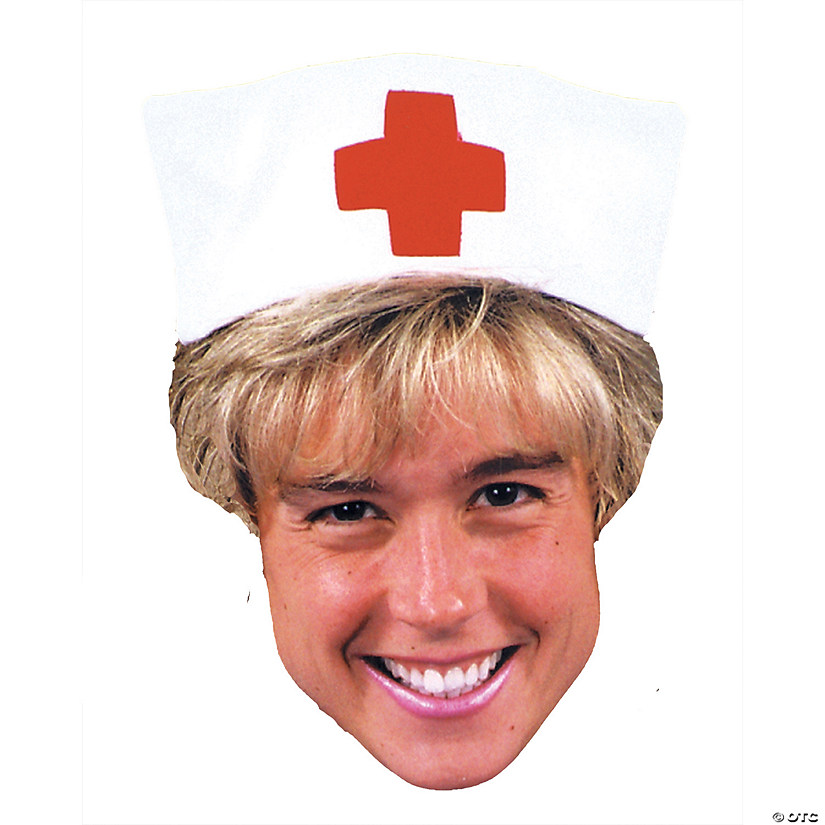 Adults White Nurse Hat Image