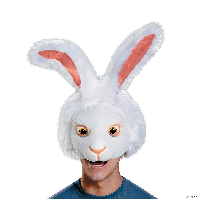 Adults’ White Rabbit Mask Halloween Express