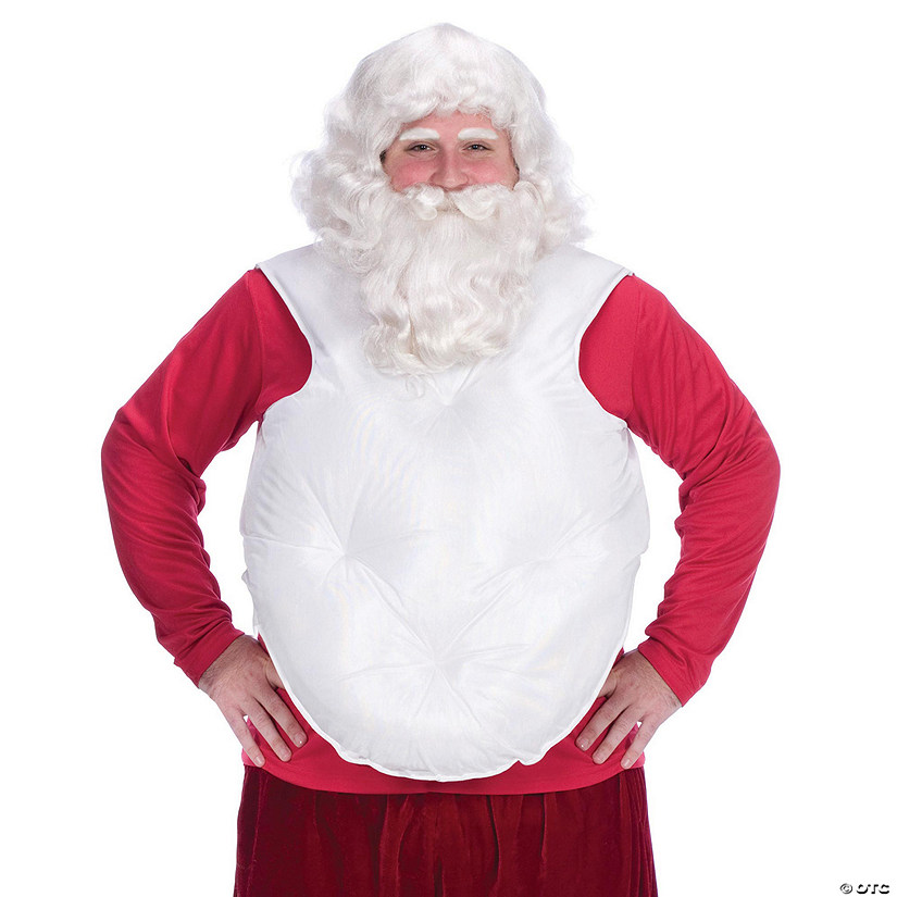 Adults White Santa Belly Suit Stuffer Image