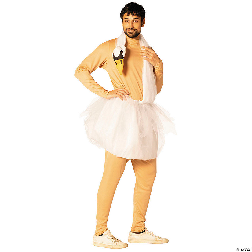 Adults White Swan Foam Costume Image