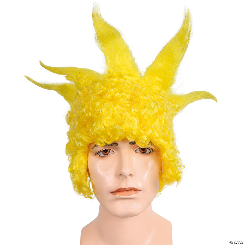 Adults Yellow Spikes Wig Image
