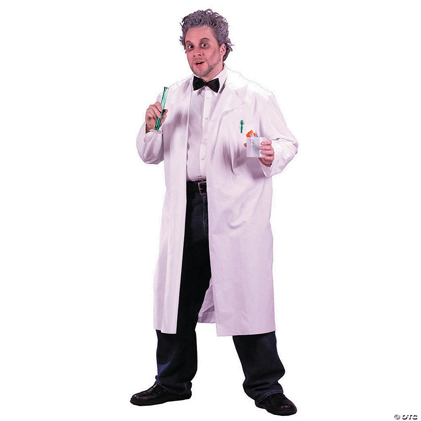 Adultss Mad Scientist Lab Coat Costume Image