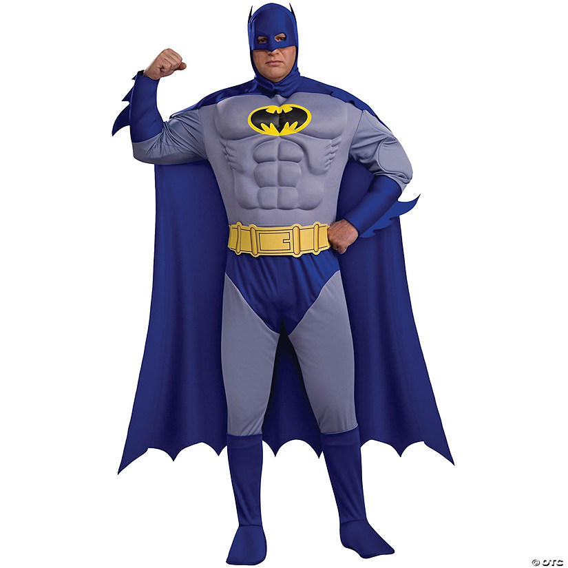 Adultss Plus Size Deluxe Batman Costume Image
