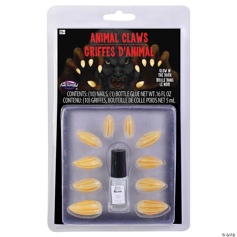 Animal Claws Glow-In-The-Dark Claws Kit Image