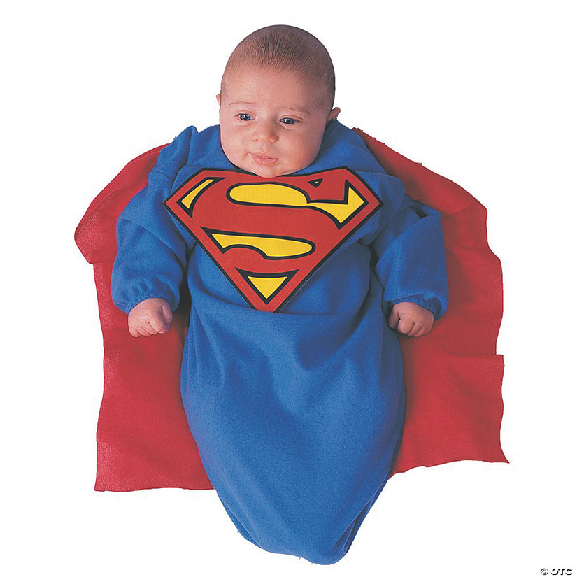 Baby Boy&amp;#8217;s Deluxe Superman&amp;#8482; Bunting Costume - 0-9 Months Image