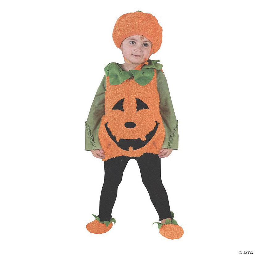 Baby Girl&#8217;s Pumpkin Cutie Pie Vest Costume - 24 Months Image