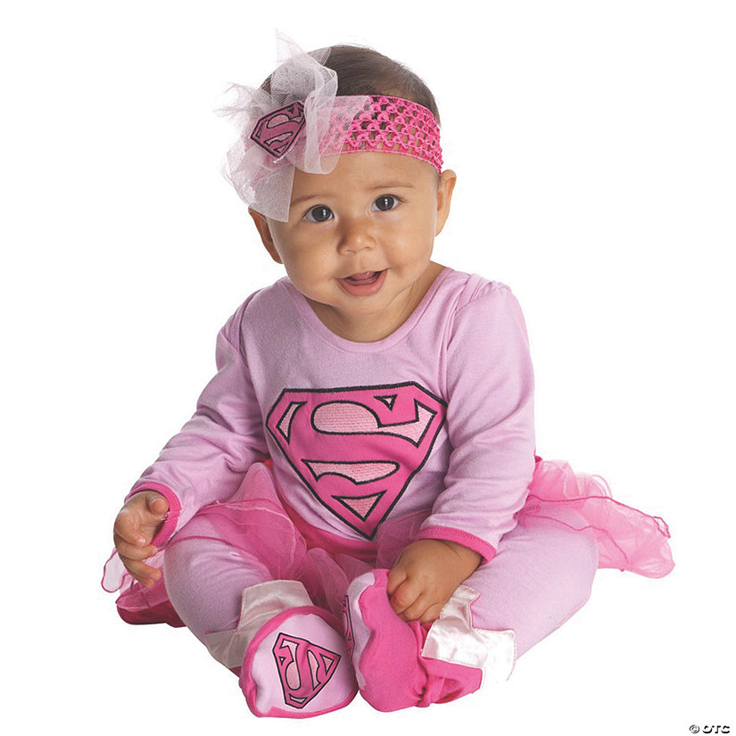 Baby Girl's Supergirl&#8482; Onesie Costume - 6-12 Months Image