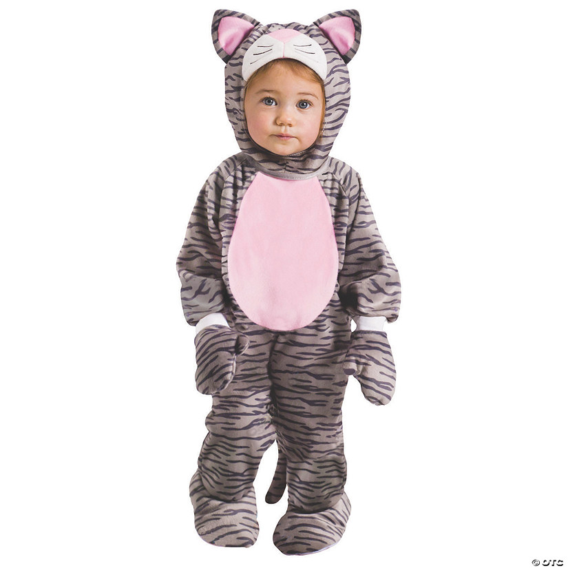 Baby Grey Stripe Kitten Costume - 12-24 Months Image