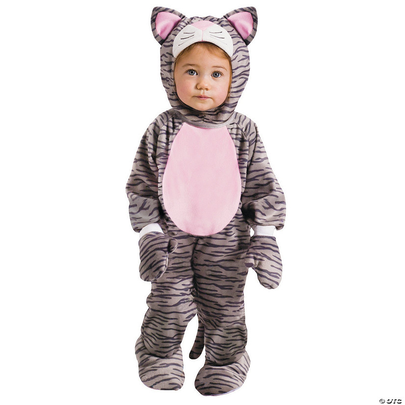 Baby Grey Stripe Kitten Costume - 6-12 Months Image