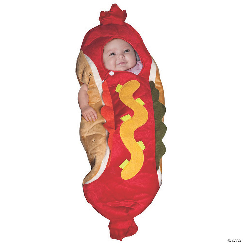 Baby Lil Hot Dog Bunting Costume - 0-6 Months Image