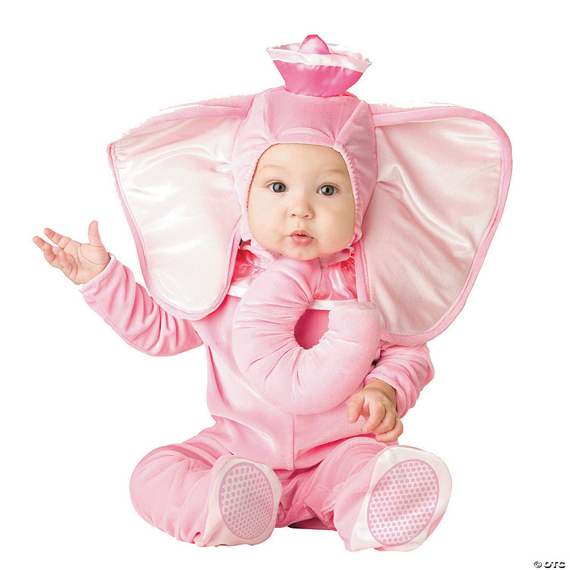 Baby Pink Elephant Costume Image