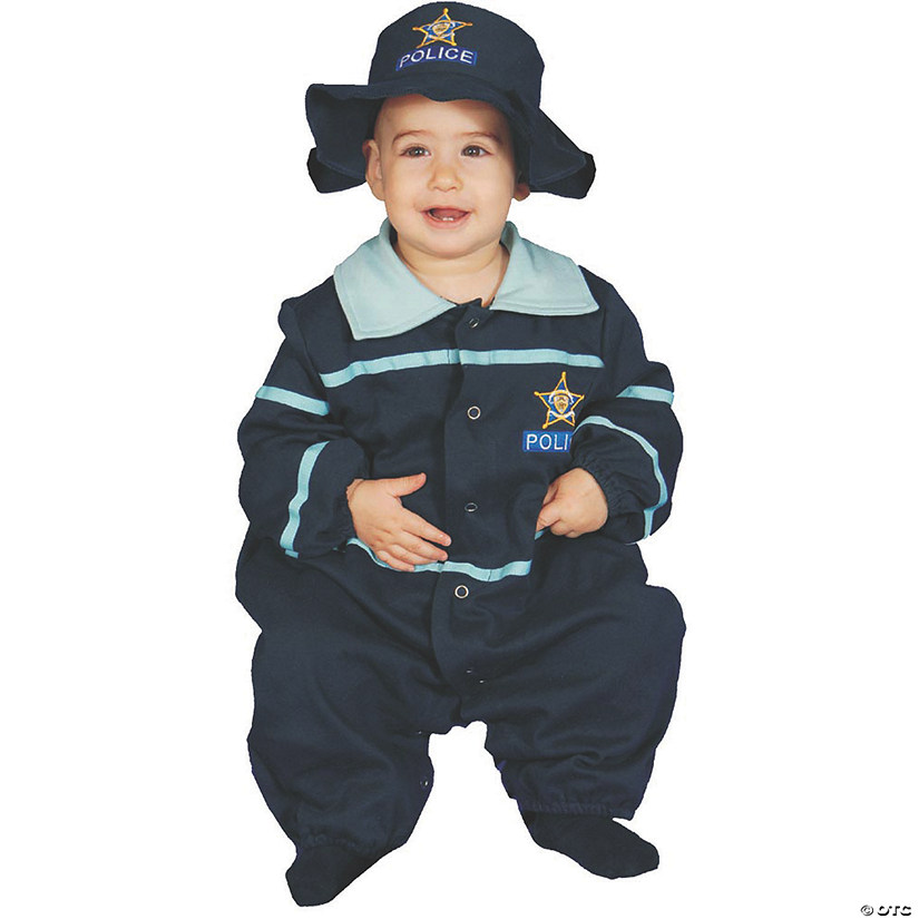 Baby Police Officer Bunting Costume - 0-9 Months Image