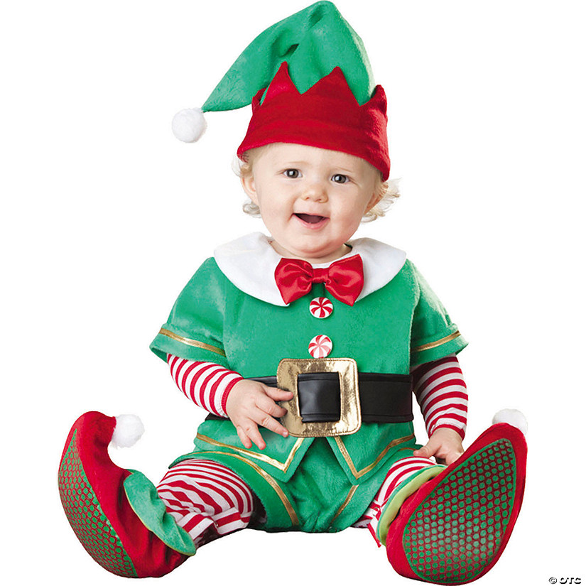 Baby Santa&amp;#8217;s Lil Elf Costume Image