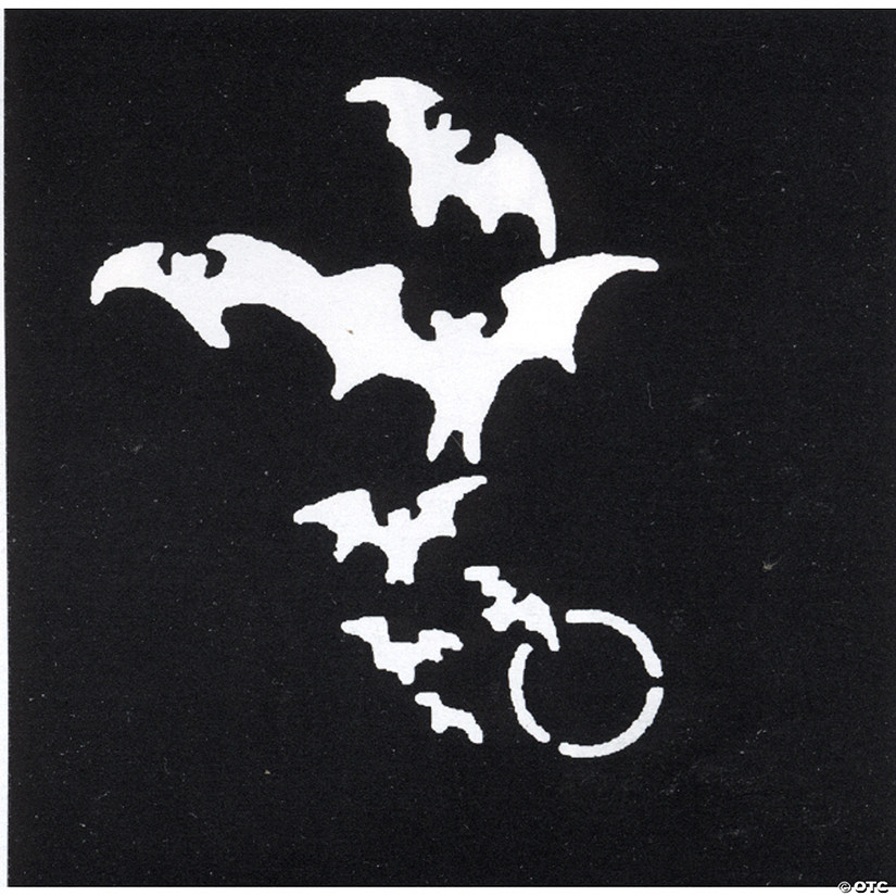 Bats & Moon Stainless Stencil Image