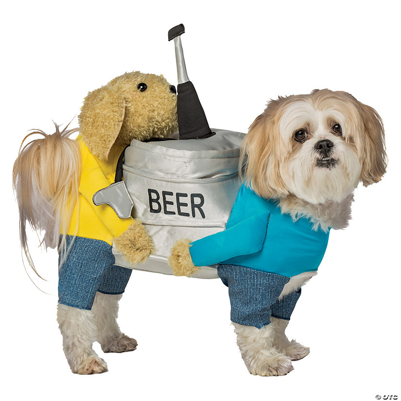 Beer Keg Dog Costume - Medium/Large fits 18-26 lbs. Image