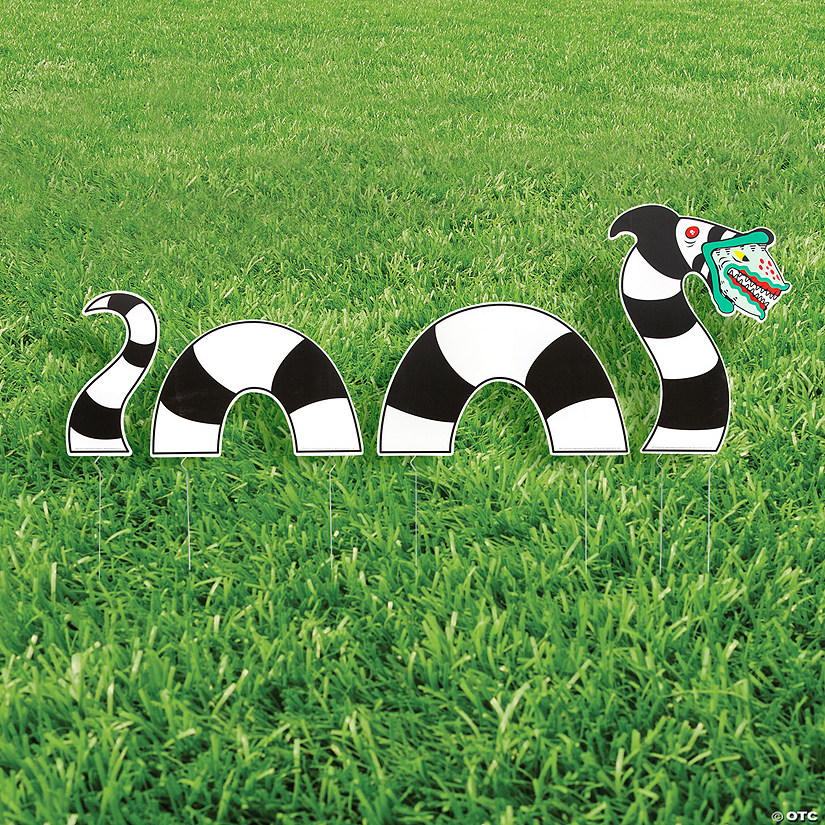 Beetlejuice&amp;#8482; Sand Worm Yard Sign Set - 4 Pc. Image