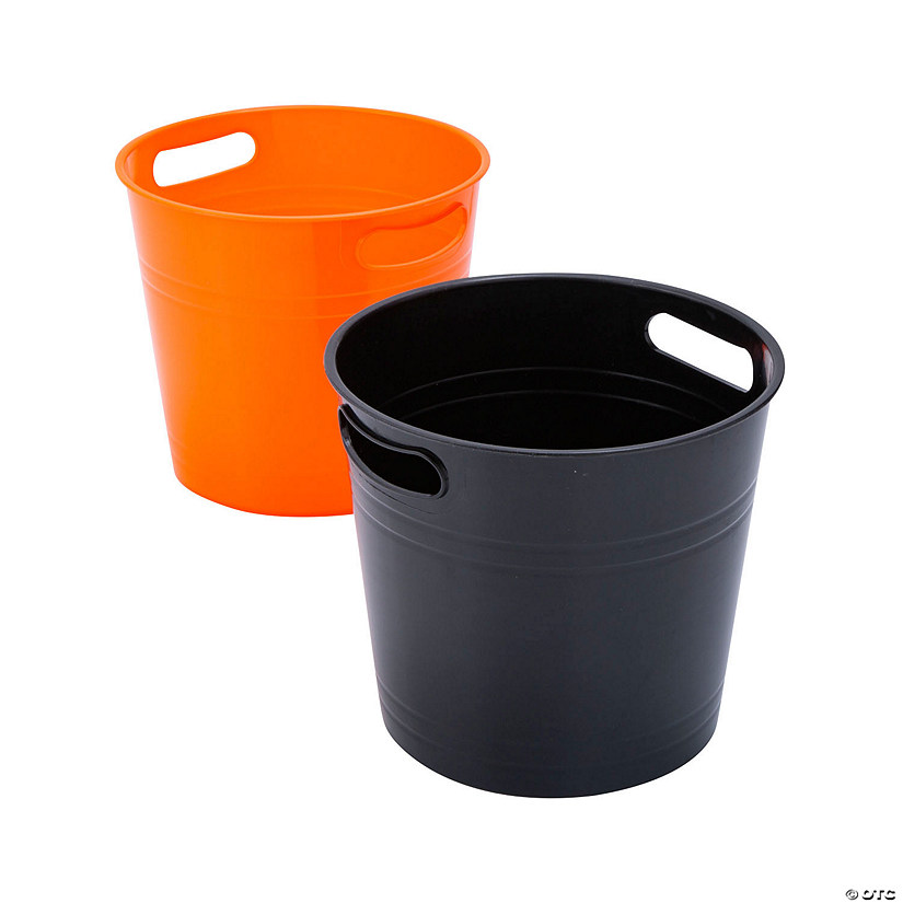 Black &amp; Orange Bucket Assortment - 4 Pc. Image