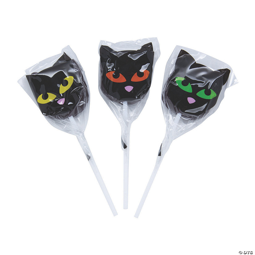 Black Cat Character Lollipops Image
