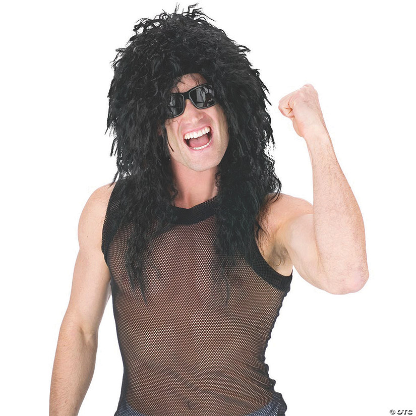 Black Headbanger Wig Image