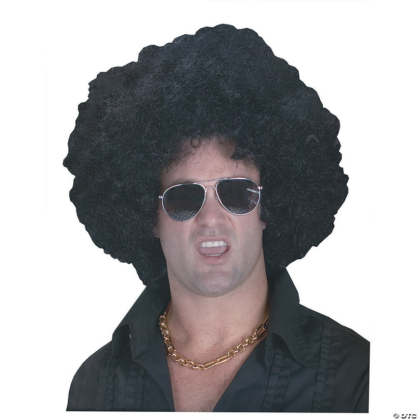 Black High Afro Wig Image