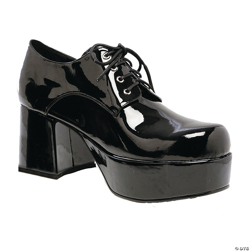 Black Patent Platform Shoes - Size 8/9 Image