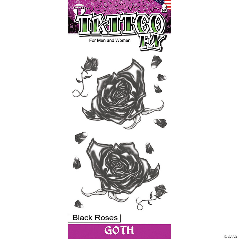 Black Roses Goth Tattoo Image