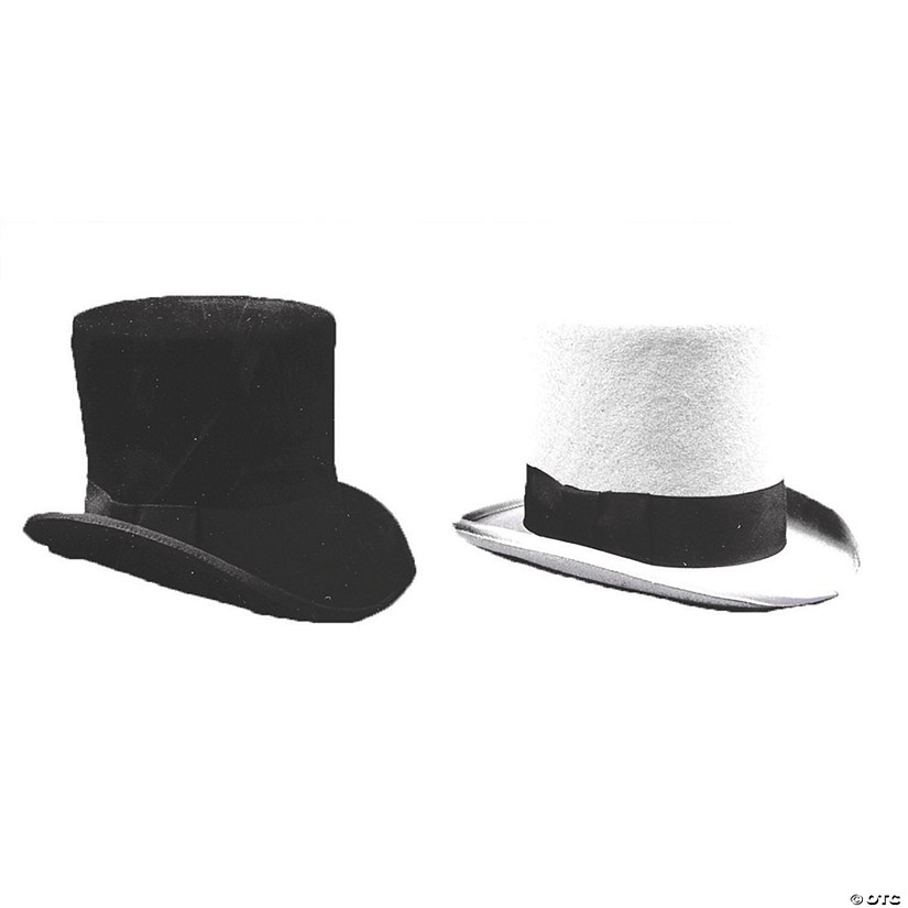 Black Tall Hat - Large Image