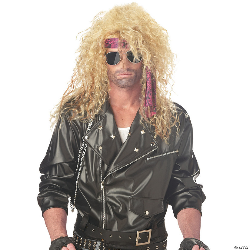 Blonde Heavy Metal Rocker Wig Image