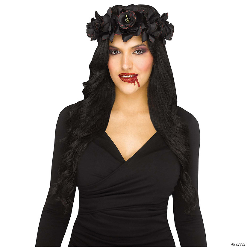 Bloody Floral Headpiece Costume Accessory Image