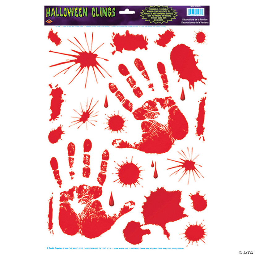 Bloody Handprint Clings Image