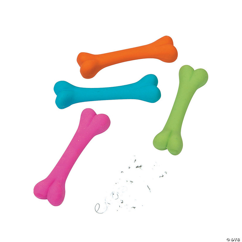 Bone Erasers - 24 Pc. Image