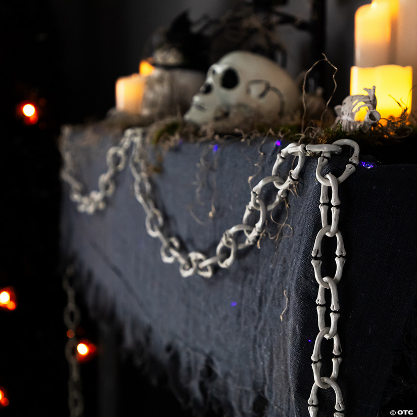 Bone-Like Chainlink Halloween Decoration - 12' Image