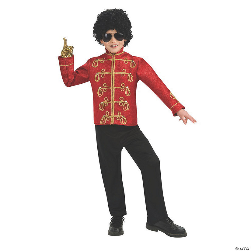 Boy&#8217;s Michael Jackson Military Jacket Costume - Large Image