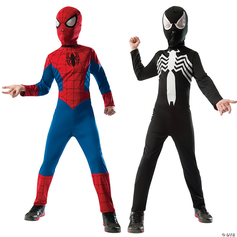 Boy's 2-In-1 Reversible Spider-Man Costume Image