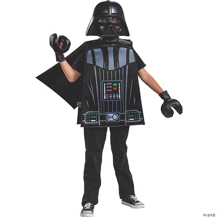 Boy's Basic Star Wars Lego Darth Vader Costume Image