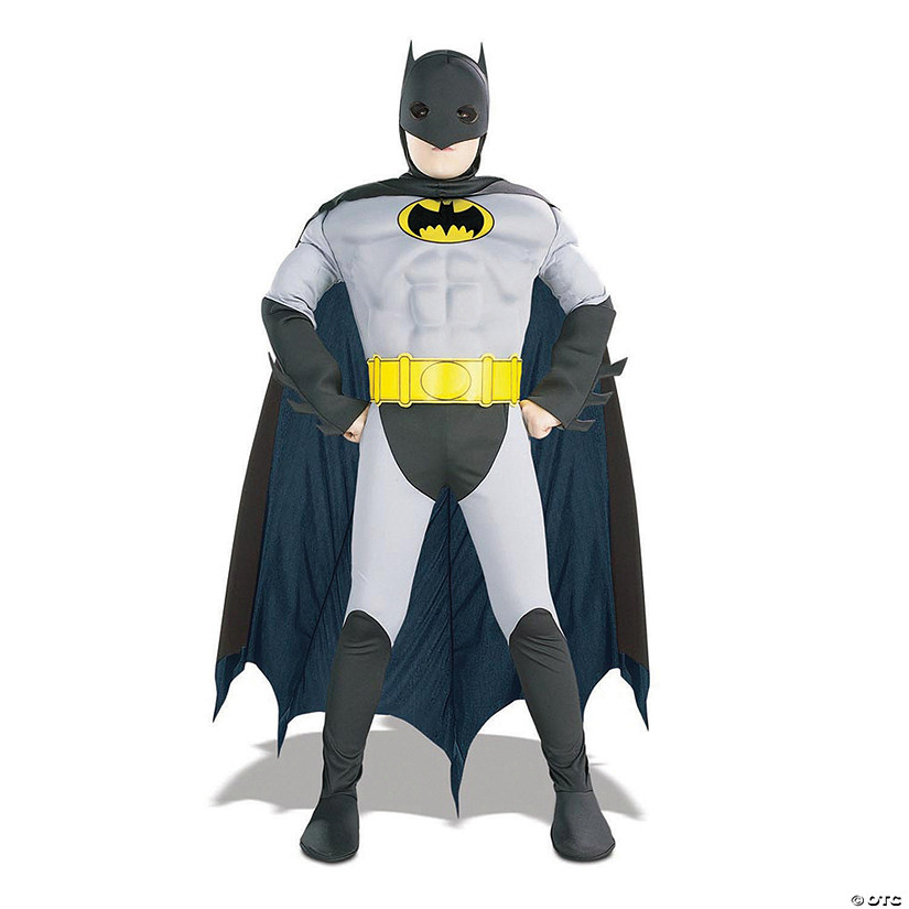 Boy's Batman with Muscle Chest Costume Image