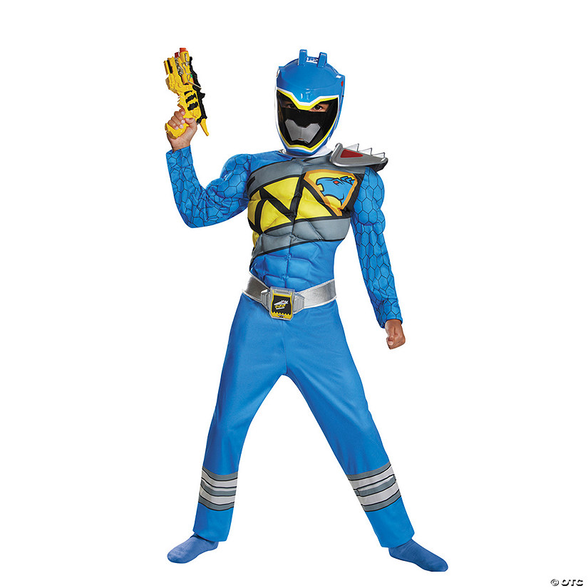 Boy's Blue Ranger Muscle Dino Charge Costume Image
