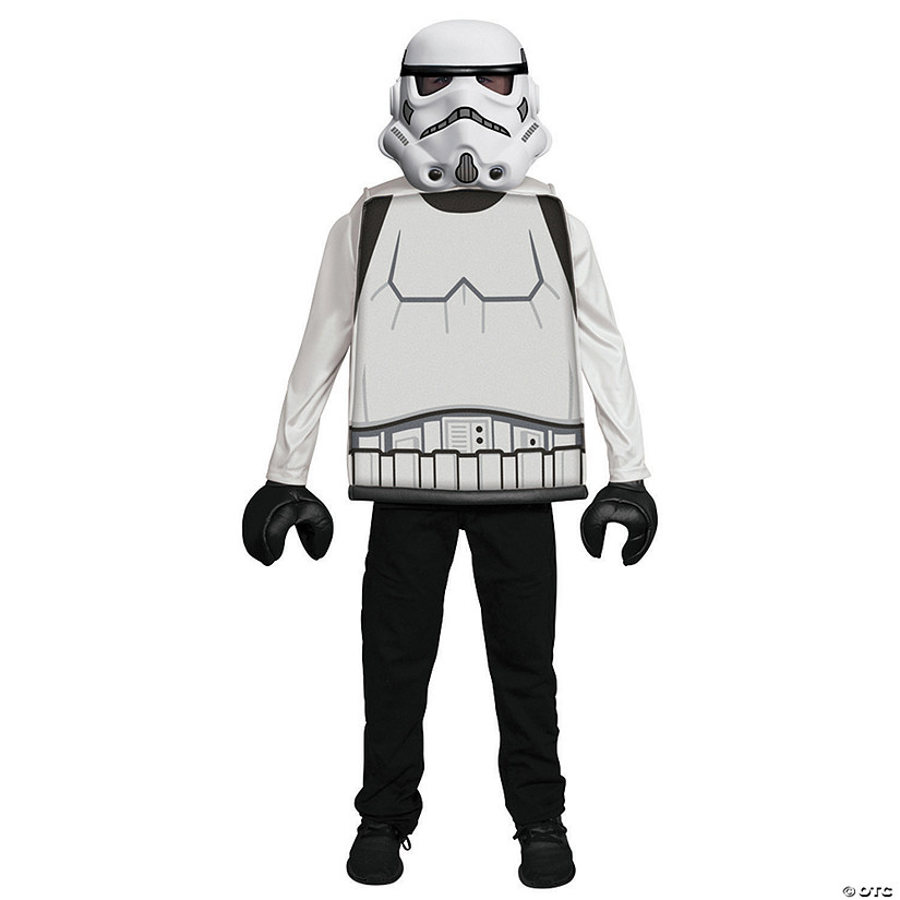 Boy's Classic Lego Star Wars Stormtrooper Costume - Small Image