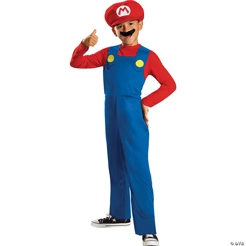 Boy's Classic Mario Costume - 3T-4T Image