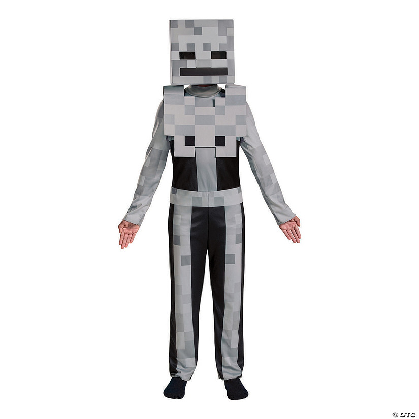 Boy's Classic Minecraft Skeleton Costume - Medium Image