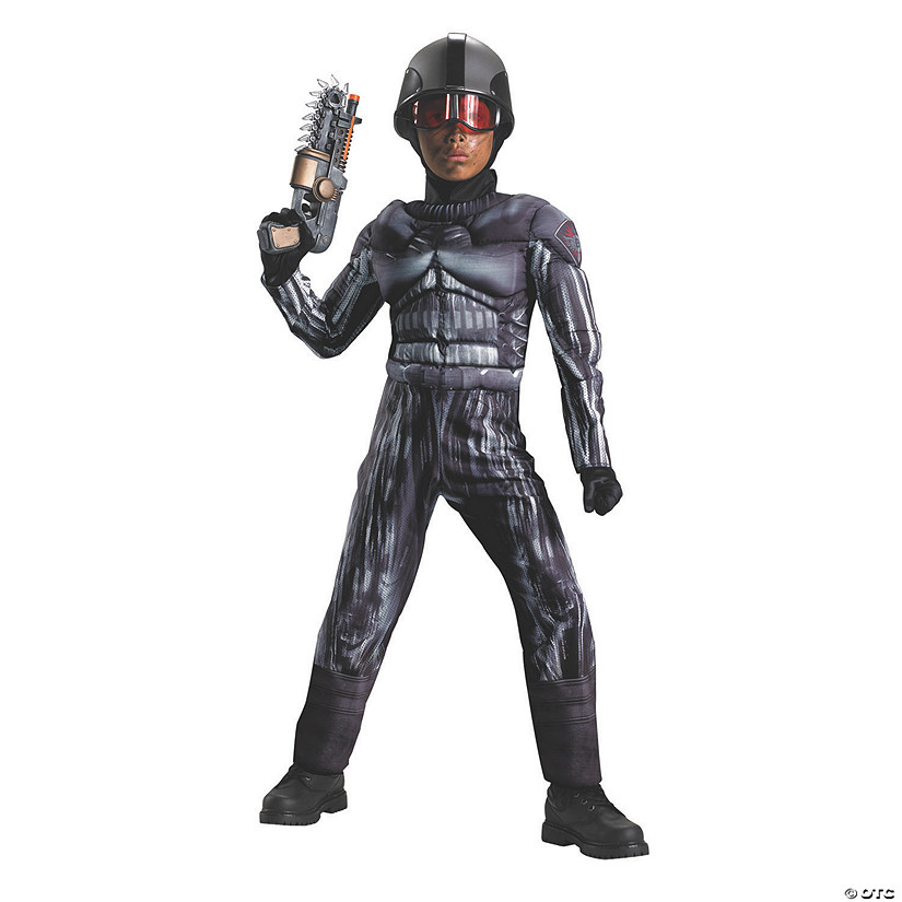 Boy's Classic Muscle Exo S.W.A.T. Costume - Small Image