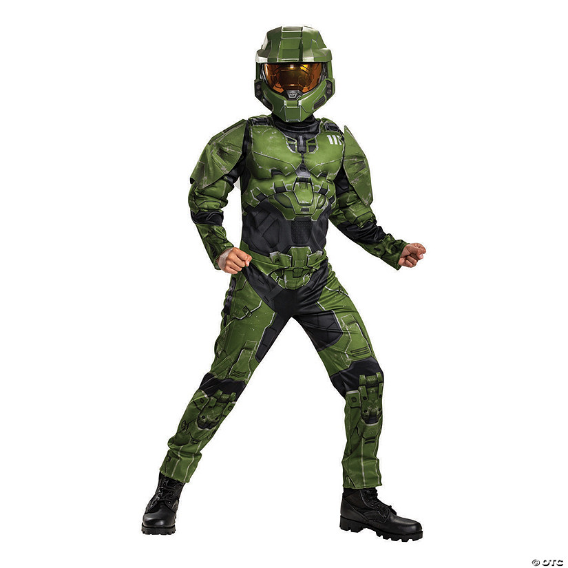 Boy's Classic Muscle Master Chief Infinite Costume - Extra Large Image