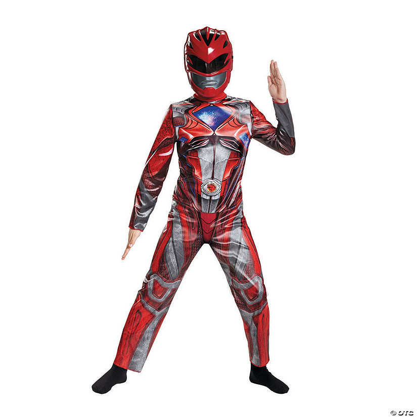 Boy's Classic Red Ranger Costume - Medium Image