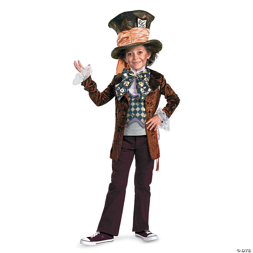 Boy's Deluxe Mad Hatter Costume - Small Image