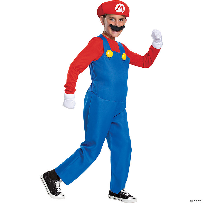 Boy's Deluxe Mario Costume Image